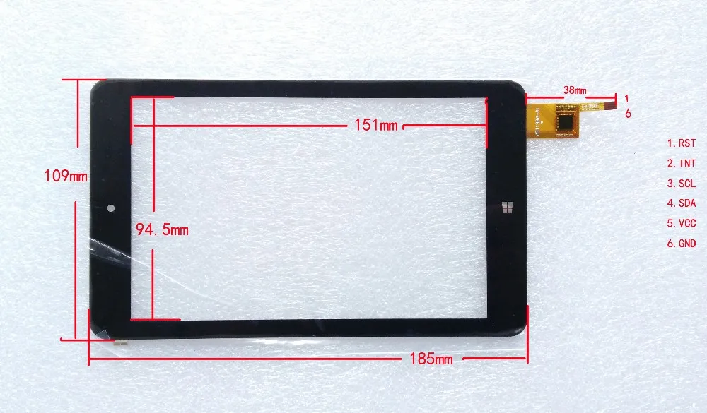 7 дюймов USB интерфейс емкостный сенсорный экран для CARPC 1280*800 ЖК-дисплей win10 Android Linux Raspberry Pi "сделай сам"