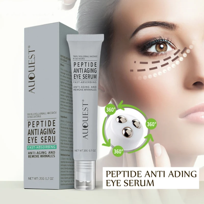 Natural Polypeptide Eye Cream Remove Eye Bags Dark Circles Firming Skin Eyes Care Essence Easy