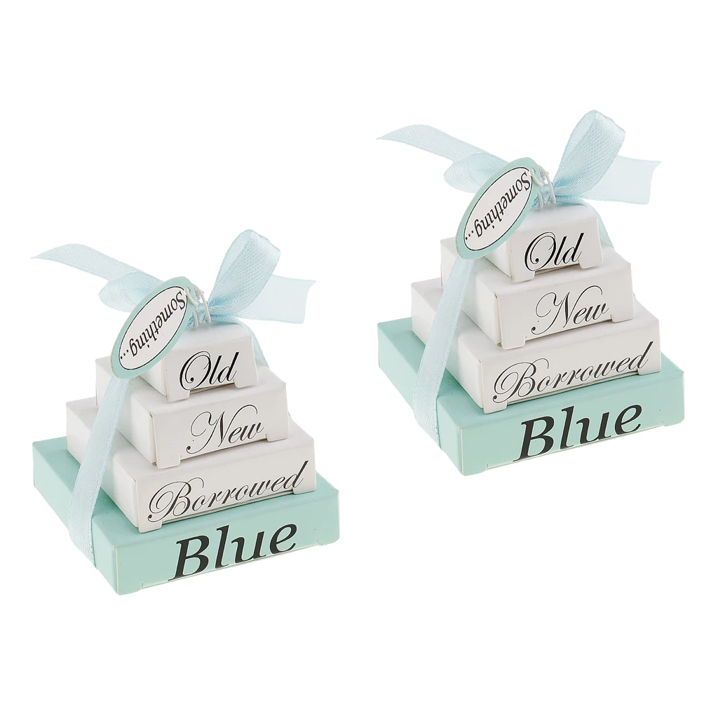 Pack of 2 Special Something Old New Borrowed Blue Paper Note Pad Mini Planner Boxes Wedding Decor
