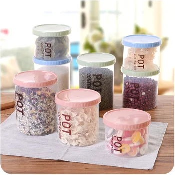 

Storage box kitchen transparent snacks plastic food sealed cans grain storage tank multi-purpose