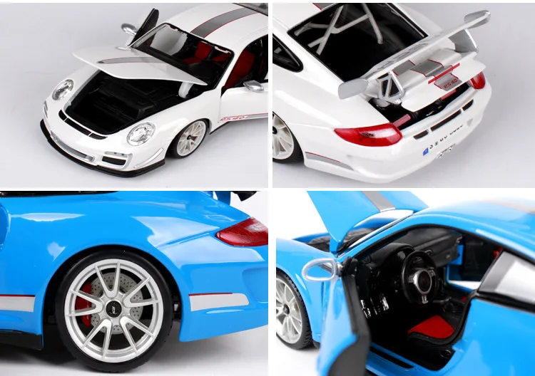 Bburago 1:18 Porsche 911 GT3 RS Сплав Ретро модель автомобиля классическая модель автомобиля украшение автомобиля коллекция подарок