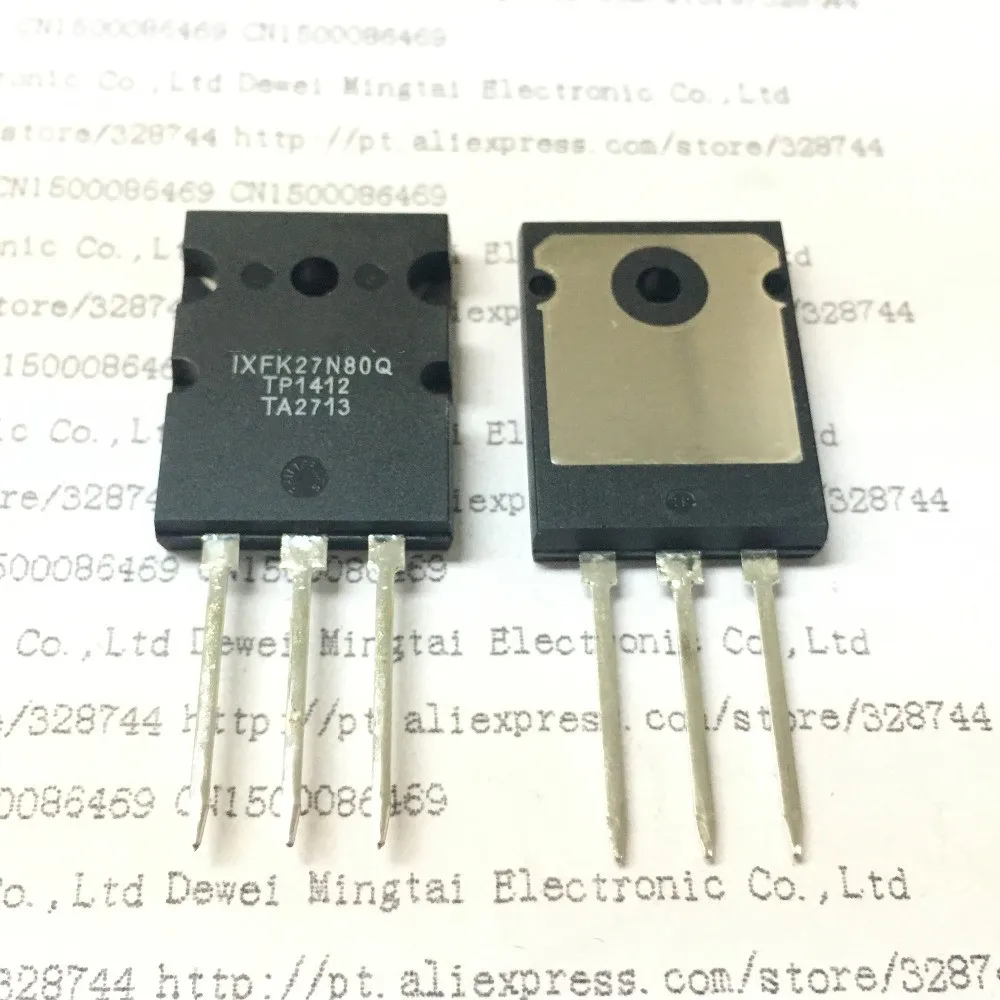 

10PCS/LOT IXFK27N80Q IXFK27N80 27N80 MOSFET N-CH 800V 27A TO264