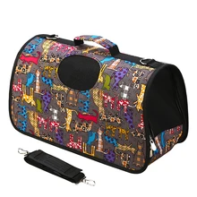 Портативный дорожная сумка для кошек и собак Перевозчик сетка для окон сумка для переноски Оксфорд Ткань сумка для животных для Прогулка кемпинг