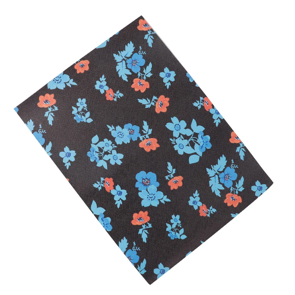 22 см* 30 см Синтетическая кожа ткань лист с цветочным принтом растения Pu ткань для DIY банты для волос сумка текстиль ручной работы материалы для рукоделия - Цвет: 04