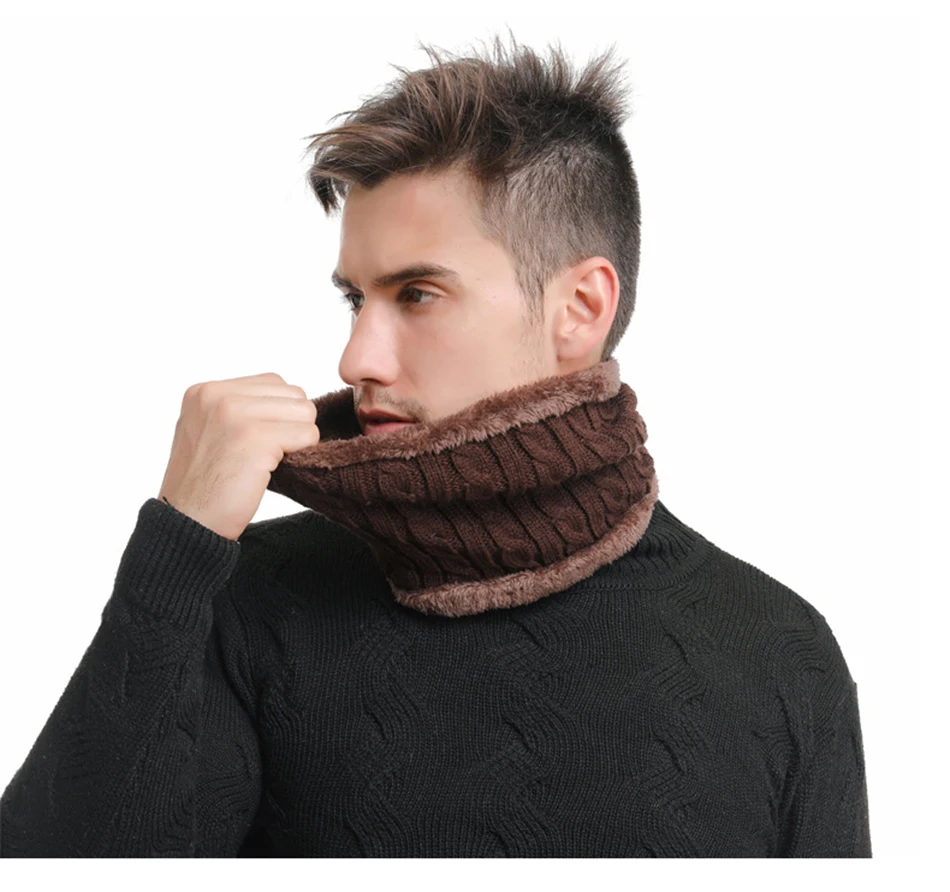 Хит, Модный зимний теплый шарф для девушек, для женщин и мужчин, плотный шерстяной шарф с воротником, удобный хлопковый шарф унисекс