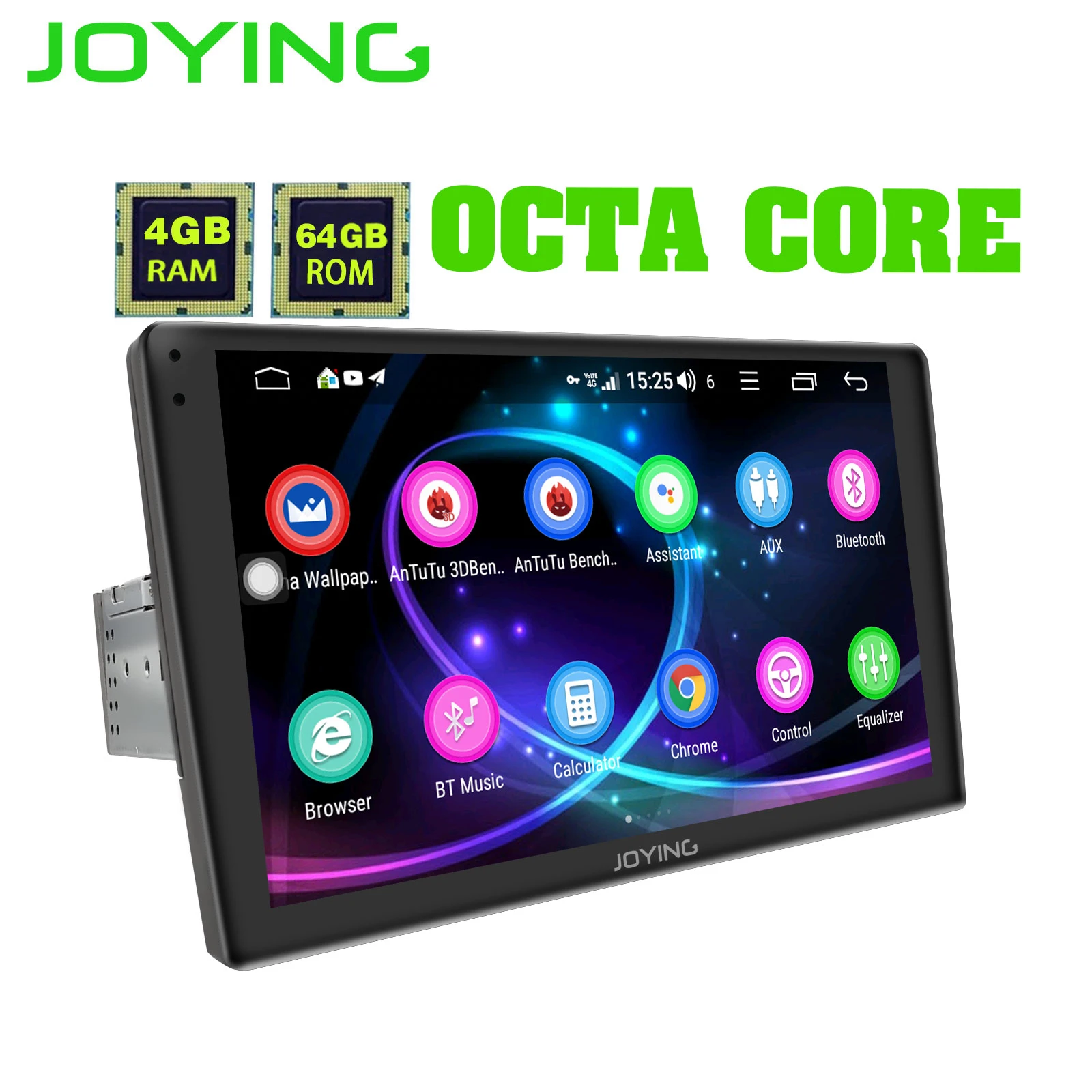 Perfect JOYING car radio Android 8.1 4G+64GB 9 inch single din 2.5D Screen GPS player audio support 4G DSP Wireless Carplay Autoradio BT 2