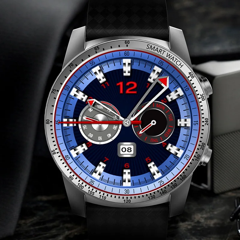New 3G KW99 Android 5.1 Bluetooth Smart Watch MTK6580 8GB SIM WIFI Phone GPS Heart Rate Monitor Wearable Devices