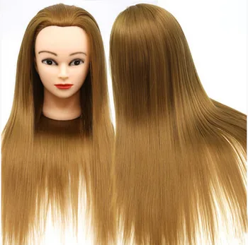 

Free Shipping!! Hotsell New Training Head Wig Head With Hair Fashion Style Hairdresser Head On Sale