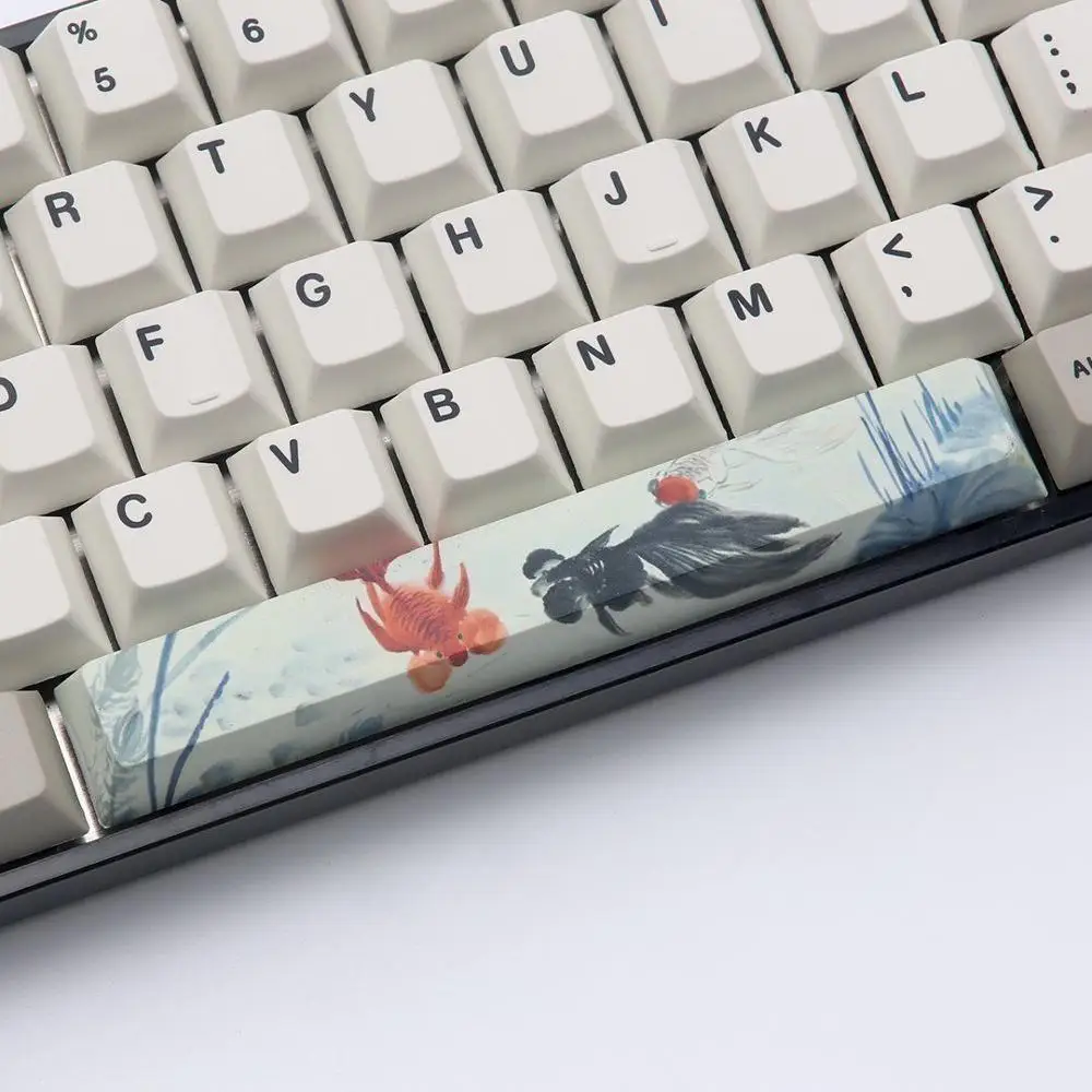 PBT пять Сторон краситель-подложенный пробел 6.25U Вишневый профиль keycap для DIY механическая клавиатура - Цвет: KIT 14