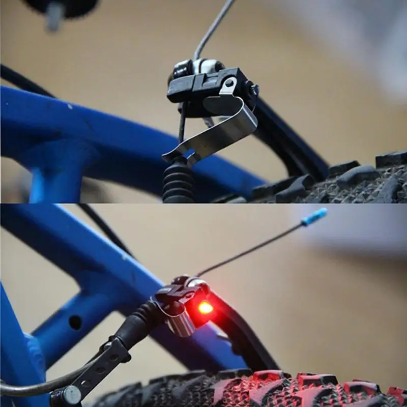 Велосипедный тормозной велосипедный светильник, задний велосипедный светильник светодиодный светильник высокой яркости водонепроницаемый красный светодиодный фонарь Аксессуары для велоспорта