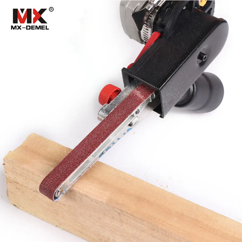 

Sander Machine Sanding Adapter Head Convert M10 With Sanding Belts For 4" Electric Angle Grinder Woodworking