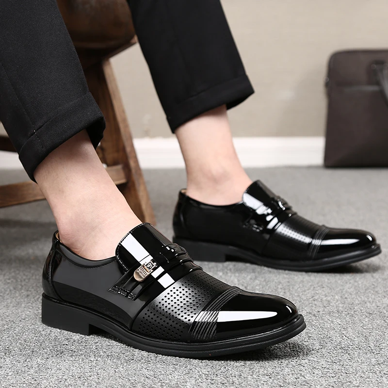 Г., летние мужские модельные туфли из лакированной кожи мужская обувь в деловом стиле модная мужская обувь в итальянском стиле мужская обувь, 38-47