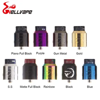 

Electronic Cigarette Hellvape Rebirth 24mm RDA 810 Cobra Drip Tip Single Coil Build for Squonkor Mod Vape Vaporizer VS Drop Dead