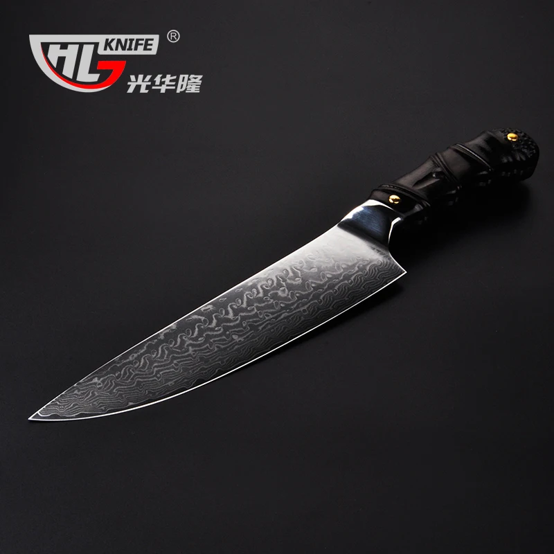 8 inch Japanese chef knife Damascus Kitchen knives Japanese VG10 core fishing knife Padauk wood handleknife for cutting meat 8 inch Japanese chef knife Damascus Kitchen knives Japanese VG10 core fishing knife Padauk wood handleknife for cutting meat