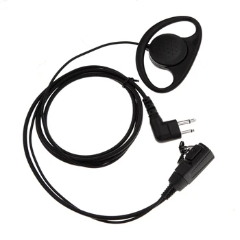 

Alloet 2-pin D Shape Earpiece Headset PTT Mic Walkie Talkie Accessories Earphone 1m for Motorola GP88 CT150 P040 Radio