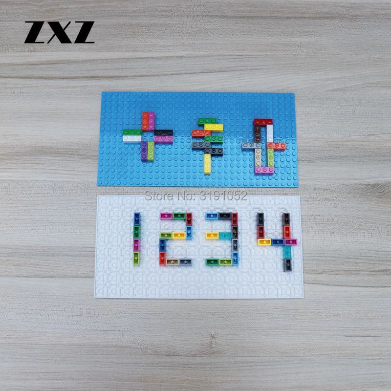 

5PCS 16x32 Dots Base Plate Building Blocks DIY Baseplate Compatible With Legoes Plate 2748 32802 Blocks Two Sides 25.5x12.7cm