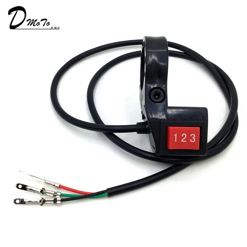 

22mm Electric 3 Speed Module Switch For Shift E-bike Scooter Bike Motorcycle Kit Gear switch