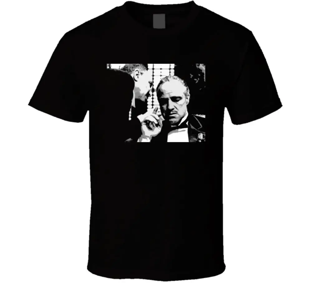 Godfather Brando Vito Corleone/Классическая футболка с героями фильма Коппола крутая