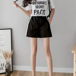 Women short feminino Summer New Style Casual All-match Concise Solid Color Elastic Loose Thin Shorts Women short feminino Summer New Style Casual All-match Concise Solid Color Elastic Loose Thin Shorts
