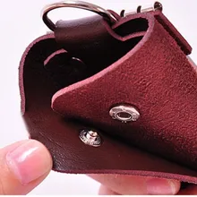 1 шт. модные стильные однотонные кошельки для ключей из искусственной кожи, сумка унисекс, мини-ключница для ключей, держатели