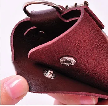 

1PCS PU Leather Fashion Style Solid Key Wallets Bag Unisex Mini Car Housekeeper Holders