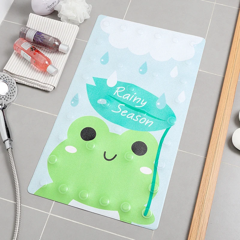 buy Bathroom Non slip Carpet PU Leather Ottomans Toilet Shower Tub Bathroom Mat