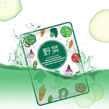 

1PC Facial Wild Vegetable Nourish Face Mask Sheet Pack Essence Moisture Cosmetics Face Skin Mask