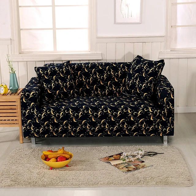 Black Stretch Sofa Covers 100 Polyester Corner Slipcovers For Black Stretch Sofa Covers 100 Polyester Corner Slipcovers For Living Room Single Double Three