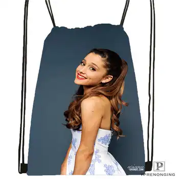 

Custom Ariana Grande (4) Drawstring Backpack Bag Cute Daypack Kids Satchel (Black Back) 31x40cm#180612-03-Ariana Grande
