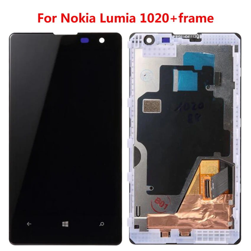 

Zeroksy LCD For Nokia Lumia 1020 LCD Screen Display Touch Screen Digitizer Assembly Black For Nokia1020 With/without Frame