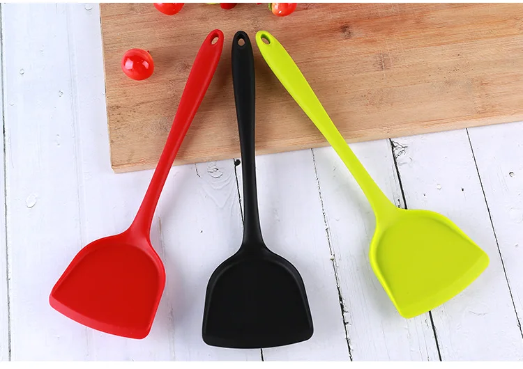 

Kitchen Utensil Silicone Shovel Heat Resistant Non-toxic No Odor Scraper Pan Cake Kitchen Cooking Tool HG11987 HG12182-HG12183