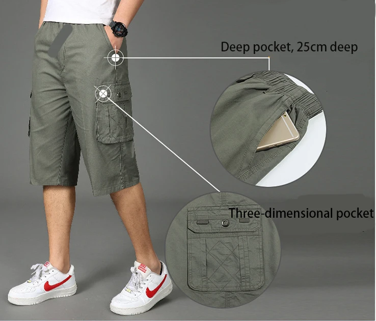 Для мужчин s шорты для женщин карман хлопок по колено Pantalones Hombre камуфляж