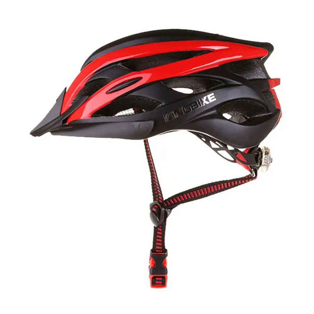 KING BIKE Portable Helmet Backpack Detachable Visor Safety Rear Led Light Cycle Helmets Sun Protection Accessories