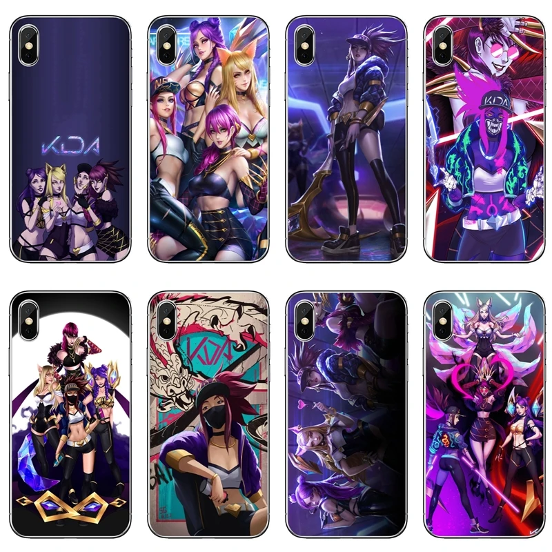 

League of Legends LOL kda kaisa Ahri akali For Samsung Galaxy J8 J7 J6 J5 J4 J3 J2 Plus Prime pro 2016 2017 2018 case