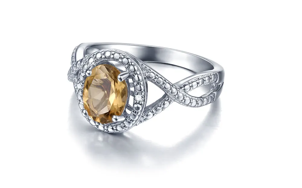 silver diamond citrine jewelry sets CASE06157 (7)