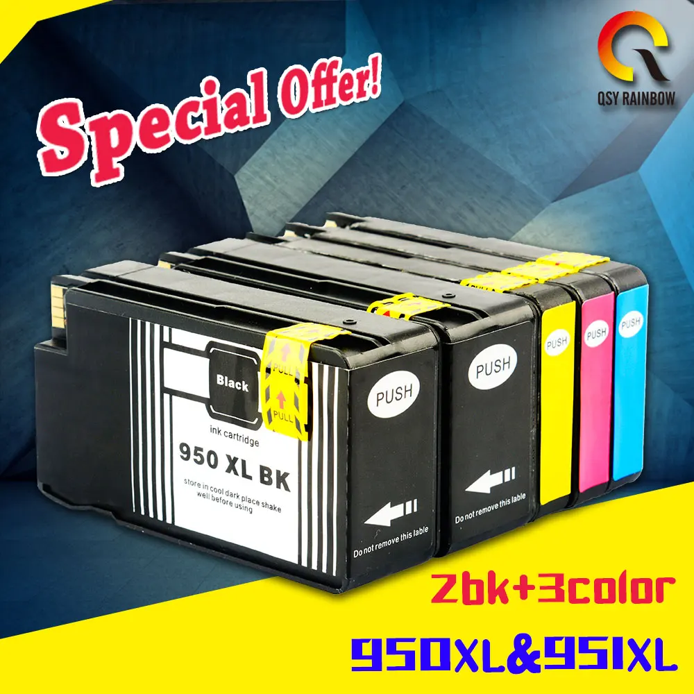 5PK For HP 950 951 XL For HP 950XL 951XL Compatible Ink Cartridge For HP Officejet