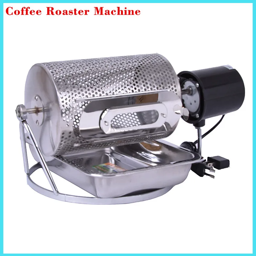 Electric Stainless Steel Glass Window Coffee Roaster Machine Roasting
