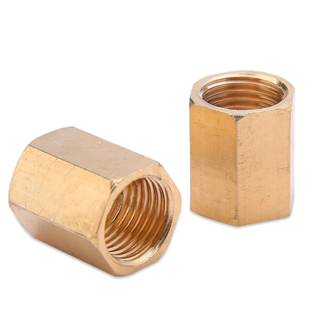 1 шт. 1/4 &quot3/8&quot 1/2 &quot3/4&quot &quotлатунный BSP гнездовой резьбой шестигранный прямой