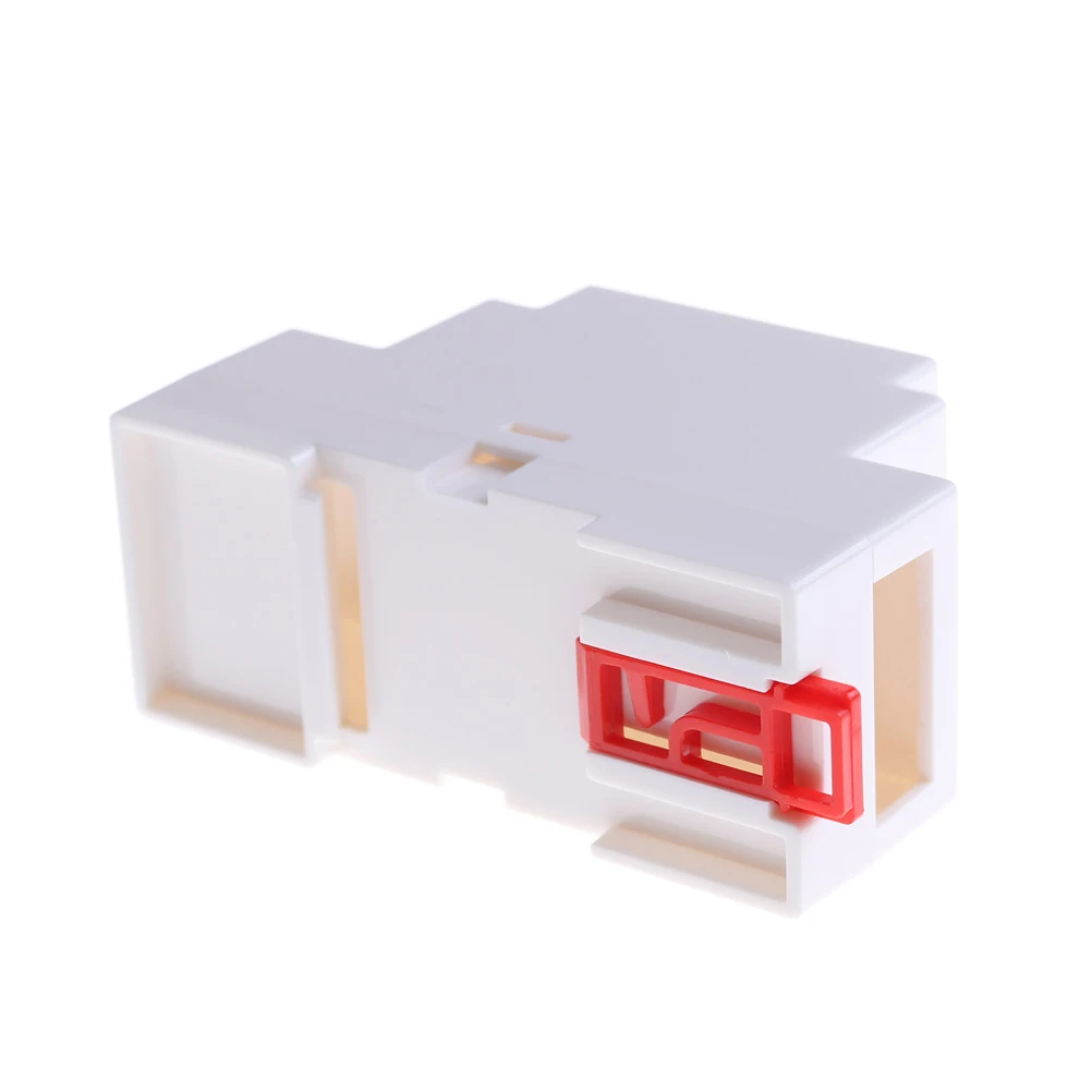 1 шт. пластиковая коробка для электроники проект случае din-рейка распределительная коробка ПЛК 2 цвета 88x37x59 мм