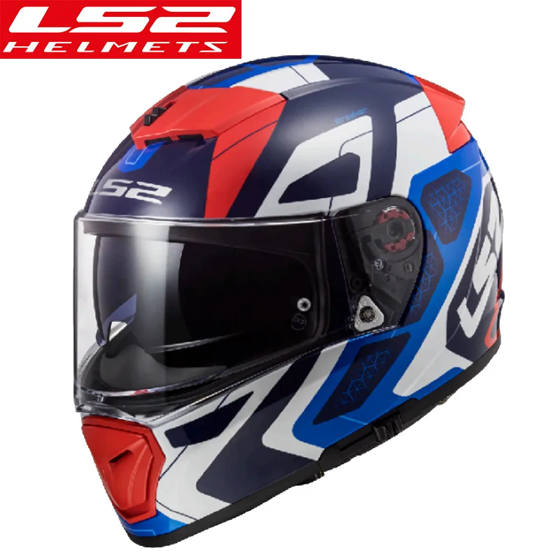 LS2 FF390 moto rcycle шлем двойной козырек полное лицо гоночный мото ...