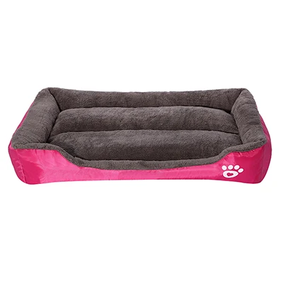 Лежанка для питомца собаки, согревающая собачий домик, мягкий материал, гнездо, корзины для собак, осень и зима, теплый питомник для кошки, щенка - Цвет: pink