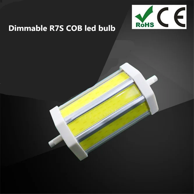 Dimmable R7S led bulb COB lamp bead lights 78mm 118mm 135mm 189mm 5W 10W 15W 20W J78 J118 lamp AC110V 220V 265V replace halogen