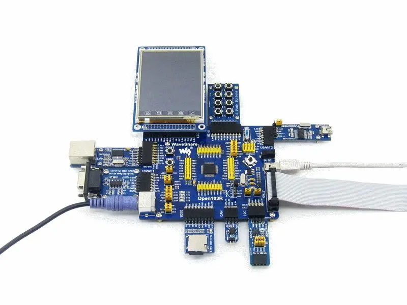 Open103R посылка B = STM32 плата STM32F103RCT6 STM32F103 ARM Cortex-M3 STM32 макетная плата+ HY32D 3,2 'TFT 320x240 lcd+ 9 Acc