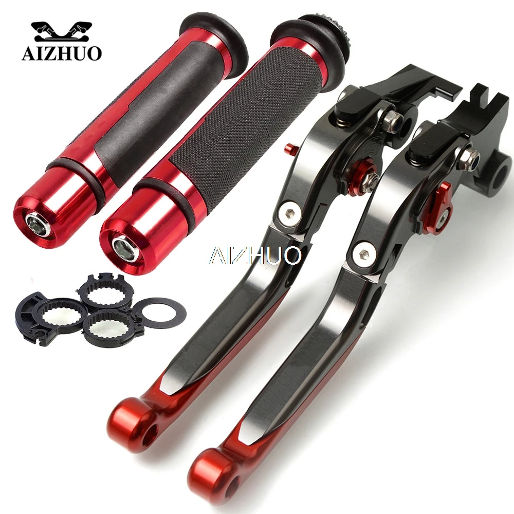 Motorcycle Brake Clutch Lever Extendable Adjustable Hand Grip Handlebar