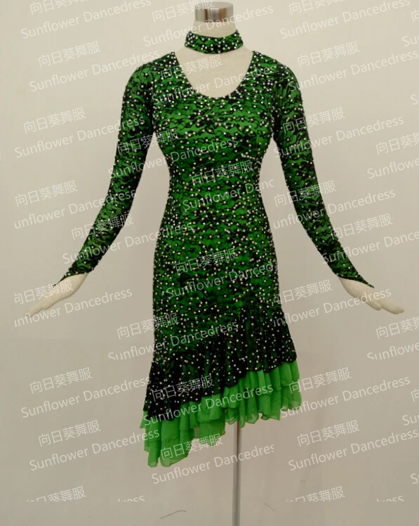 

Competition fringe Latin dance dress,salsa dress,ballroom dress Rumba Jive Chacha Ballroom Latin Dance Dress Girls Women