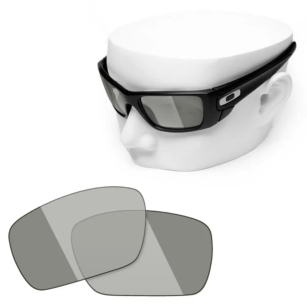 Oowlit Polarizzati Lenti Di Ricambio Di Grigio Fotocromatiche Per-Oakley Fuel Cell Occhiali Da Sole