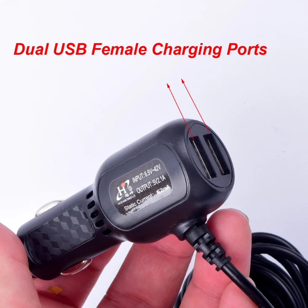 12 V/24 V Авто прикуриватель Зарядное устройство Micro USB с дополнительной двойной муфтовый стыковочный USB 3-сторонний выход USB Зарядное устройство Универсальный для samsung Dash Cam