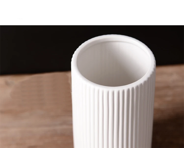 Модная простая ваза для украшения дома Изысканная однотонная керамическая ваза для гостиной белые голубые вазы