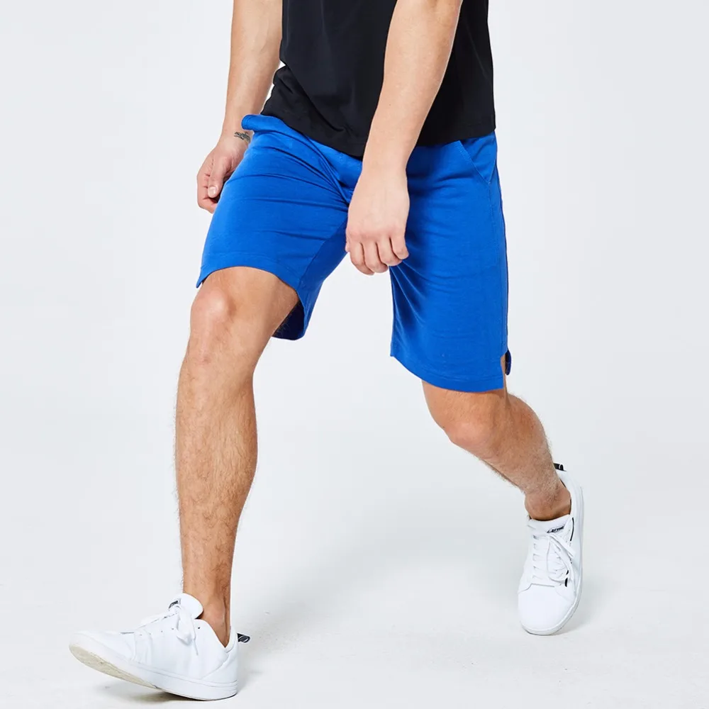 Asali Хлопок Твердые пляжные шорты для мужчин летние резинка на талии повседневное s пляжные свободные работы мужской мотобрюки шорт