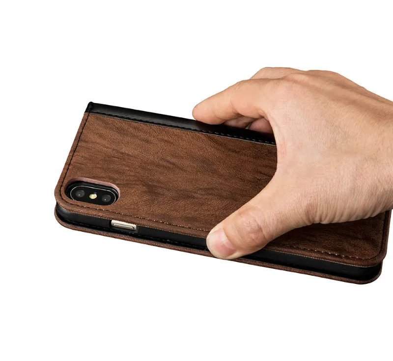 For iPhone XS Case Shockproof 2019 New Flip Leather Case For Iphone 8 8plus 7 7plus Luxury 360 Full Body Cases For Iphon X XS (9)